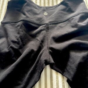 Lululemon Black Cropped Pants Leggings